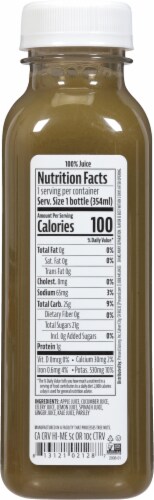 Pressed® Juicery Greens with Ginger Bottled Juice Perspective: back
