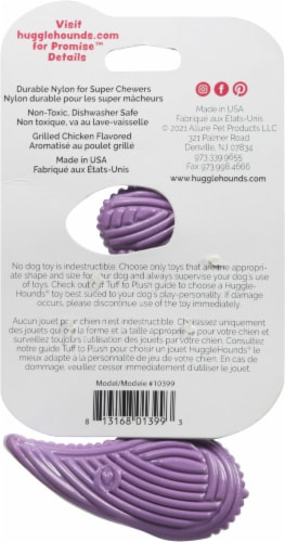 Huggle Hounds Tuffut Bobb Chicken Bone Dog Plush Toy Perspective: back