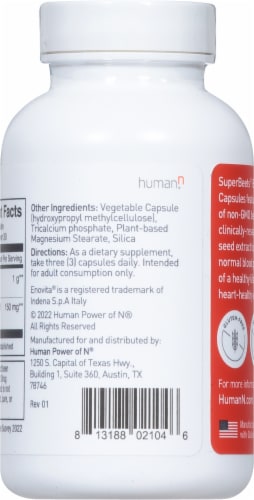 HumanN SuperBeets® Beet Root Capsules 1000mg Perspective: back