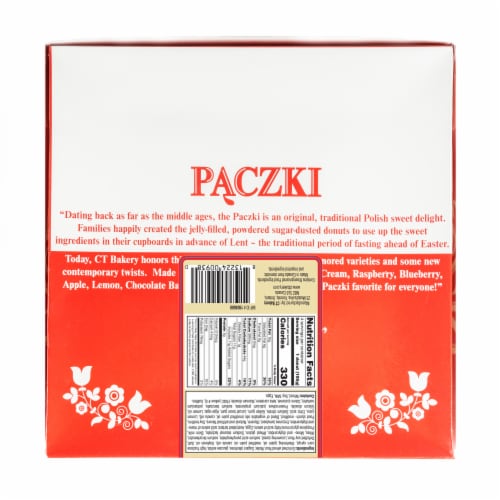 CT Bakery Lemon Flavored Paczki Donuts Perspective: back