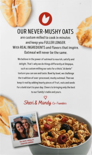 Umpqua™ Oats Triple Berry Oatmeal Packets Perspective: back