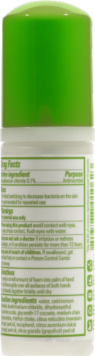 Babyganics the Germinator: Tangerine Foaming Hand Sanitizer Perspective: back