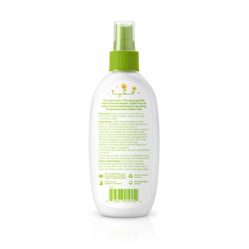 Babyganics Apricot Chamomile Detangling Spray Perspective: back