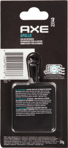 Axe Apollo Sage & Cedarwood Mini Car Air Freshener Perspective: back