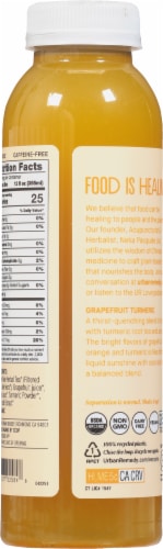 Urban Remedy Revitalizing Grapefruit Turmeric Tea Tonic Perspective: back