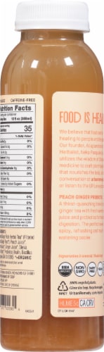 Urban Remedy Revitalizing Peach Ginger Probiotic Tea Tonic Perspective: back