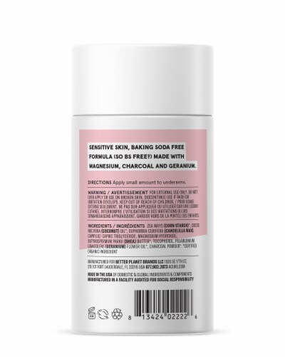 Acure Geranium & Charcoal Deodorant Perspective: back