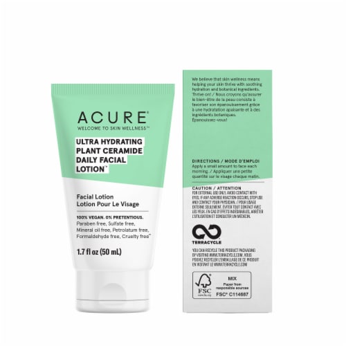 acure ultra hydrating plant ceramide daily facial lotion