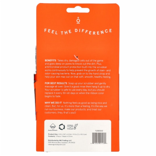 CleanLogic Sport Body Exfoliator Large Black - 1 Count Perspective: back