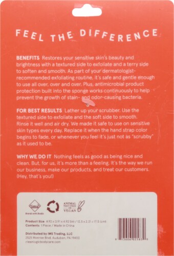 Cleanlogic Bath And Body Dual-Texture Body Exfoliator Perspective: back