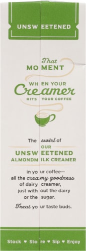 Califia Farms Unsweetened Almond Milk Creamer Perspective: back
