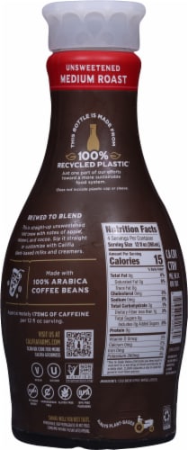 Califia Farms® Medium Roast Cold Brew Black Coffee Perspective: back
