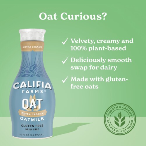 Califia Farms® Extra Creamy Oat Milk Perspective: back