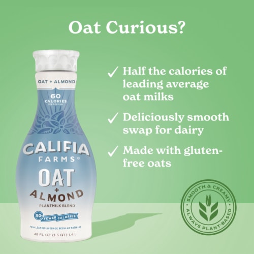 Califia Farms® Oat + Almond Plant Based Milk, 48 fl oz Kroger