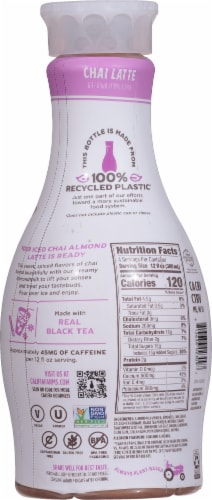 Califia Farms® Chai Tea Almond Milk Latte Perspective: back