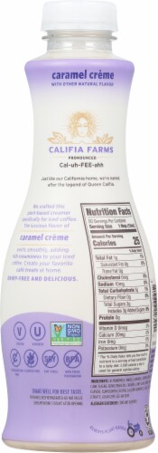 Califia Farms Caramel Crème Iced Café Mixer Iced Coffee Creamer Perspective: back