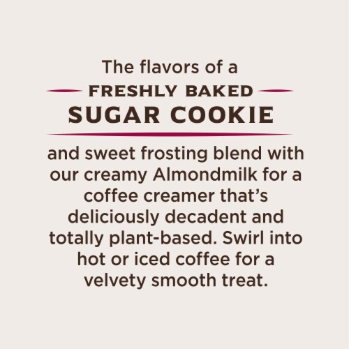 Califia Farms® Limited Edition Sugar Cookie Almond Milk Coffee Creamer Perspective: back