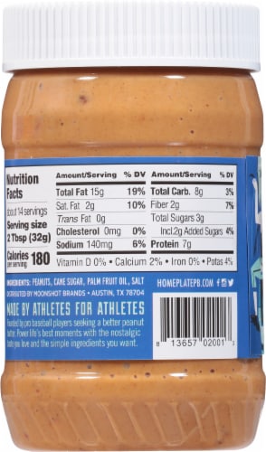 HomePlate Crunchy Peanut Butter Spread Perspective: back