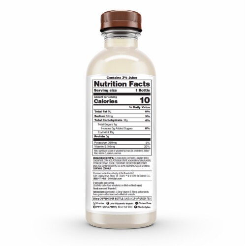 Bai® Antioxidant Infused Cocofusion Andes Coconut Lime Flavored Bottled Water Perspective: back