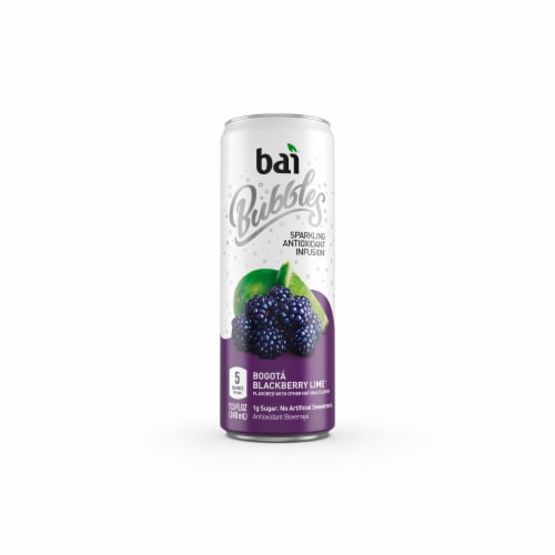 Bai® Bubbles Bogota Blackberry Lime Flavored Sparkling Bottled Water Perspective: back