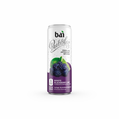 Bai® Bubbles Bogota Blackberry Lime Flavored Sparkling Bottled Water Perspective: back
