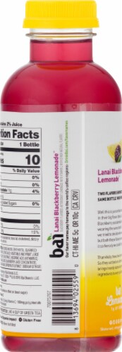 Bai® Lanai Blackberry Lemonade Flavored Bottled Water Perspective: back
