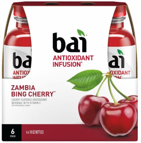 Bai® Antioxidant Infused Zambia Bing Cherry Flavored Bottled Water Perspective: back
