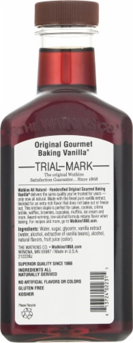 Watkins All Natural Original Gourmet Baking Vanilla Extract Perspective: back