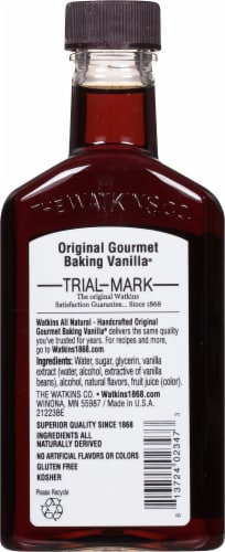 Watkins All Natural Original Gourmet Baking Vanilla Extract Perspective: back