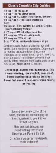 Watkins Organic Vanilla® Extract Perspective: back