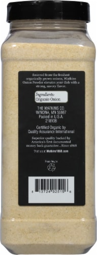 Watkins Organic Onion Powder Perspective: back