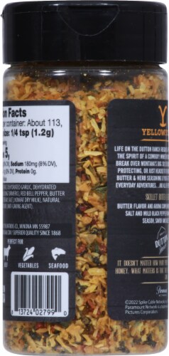 Yellowstone Butter & Herb Seasoning and Rub Perspective: back