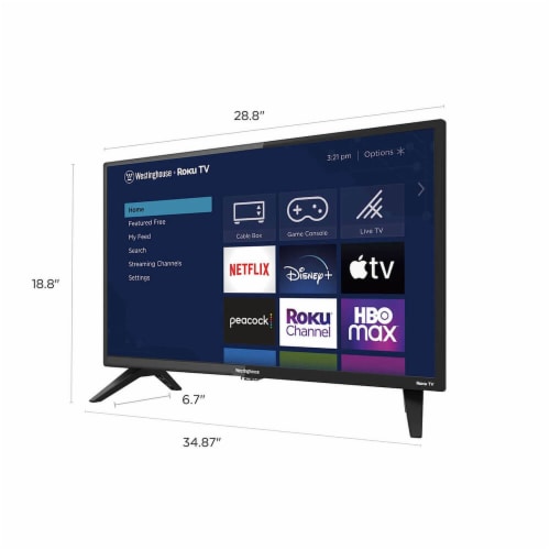 Westinghouse WR32HX2210 32 inch HD Smart Roku TV Perspective: back