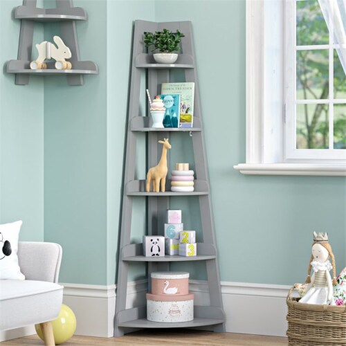 Large corner ladder shelf discount