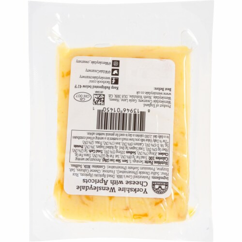 Wensleydale Creamery™ Yorkshire Wensleydale Cheese with Apricots Perspective: back