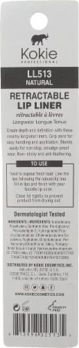 Kokie Professional Natural Retractable Lip Liner Pencil Perspective: back