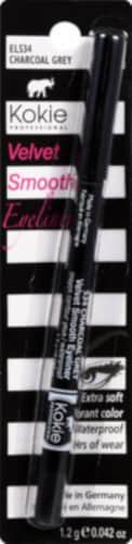 Kokie Professional Velvet Smooth Eyeliner Waterproof Longwearing EL534 Charcoal Gray Perspective: back