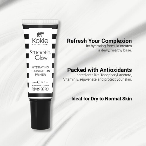 Kokie Professional Smooth Glow Translucent Hydrating Foundation Primer Perspective: back