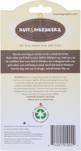 Ruff & Whiskerz Wildlife Rodentz Mouse Cat Toy Perspective: back