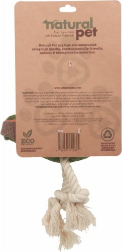 Natural Pet Duck Rope Dog Toy Perspective: back