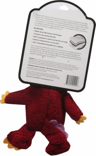 Ruff & Stuff Large Dino Dog Toy Perspective: back