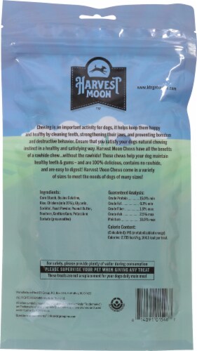 Harvest Moon Peanut Butter Braided Puffed Twists Perspective: back