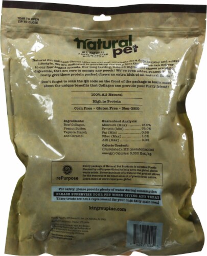 Natural Pet Collagen Chips Perspective: back