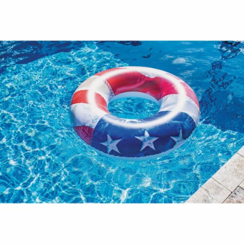 PoolCandy Jumbo Pool Tube - Stars & Stripes Perspective: back