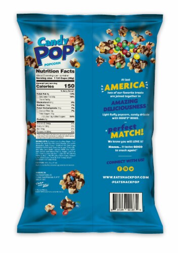 Candy Pop® M&M's® Minis Coated Popcorn Perspective: back