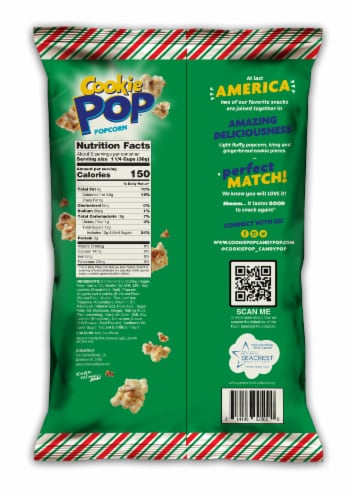 Cookie Pop® Gingerbread and White Icing Popcorn Perspective: back