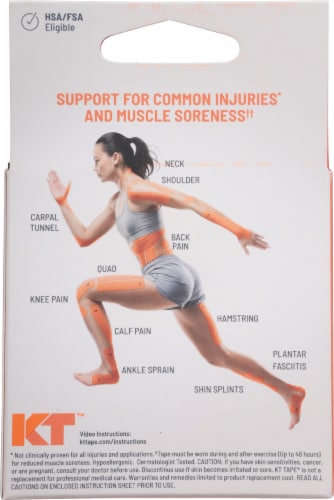 KT Tape® Pro Extreme Extra Strength Adhesive Pain Relief & Support Sports Tape - Jet Black Perspective: back
