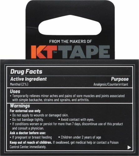 KT™ Health Recover™ Magnisium Cream + Menthol Perspective: back