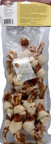 Poochie® Chicken On A Bone Rawhides Perspective: back