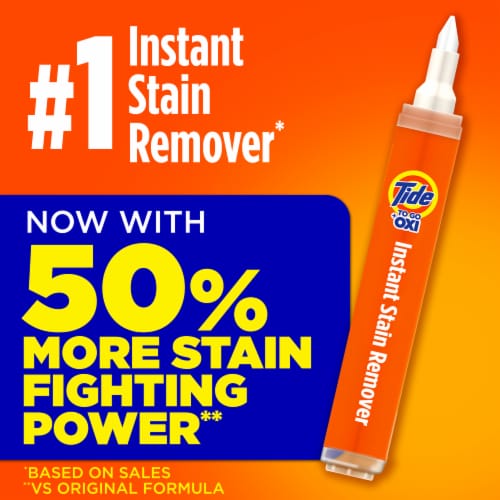 Tide To Go Pen with 50% More Stain-Fighting Power and Faster Dry Time, 3 ct Perspective: back